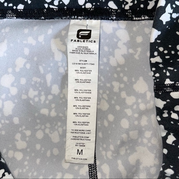 Fabletics Splatter Print Capri Crop Leggings - Picture 8 of 16